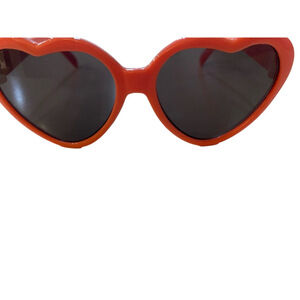 H&M HEART-SHAPED SUNGLASSES baby Coral pink